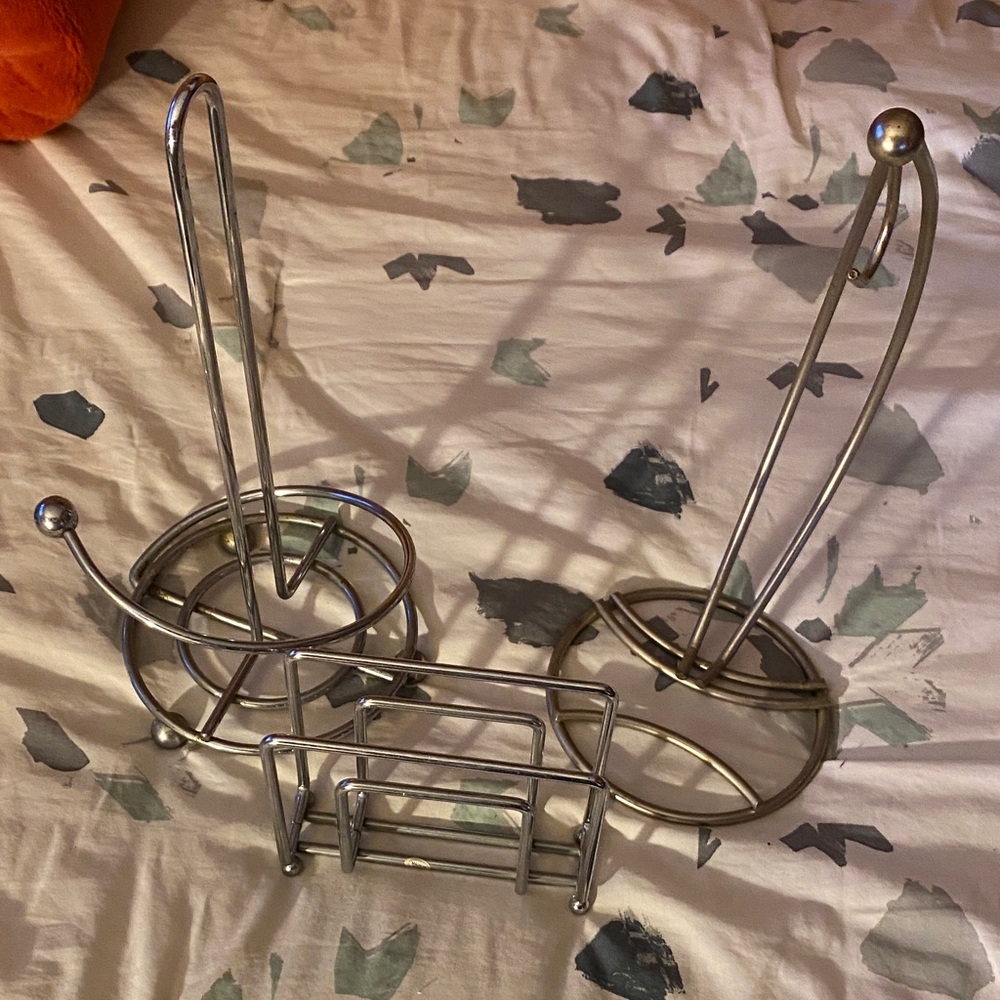 Silver Metal Kitchen Organizer Set